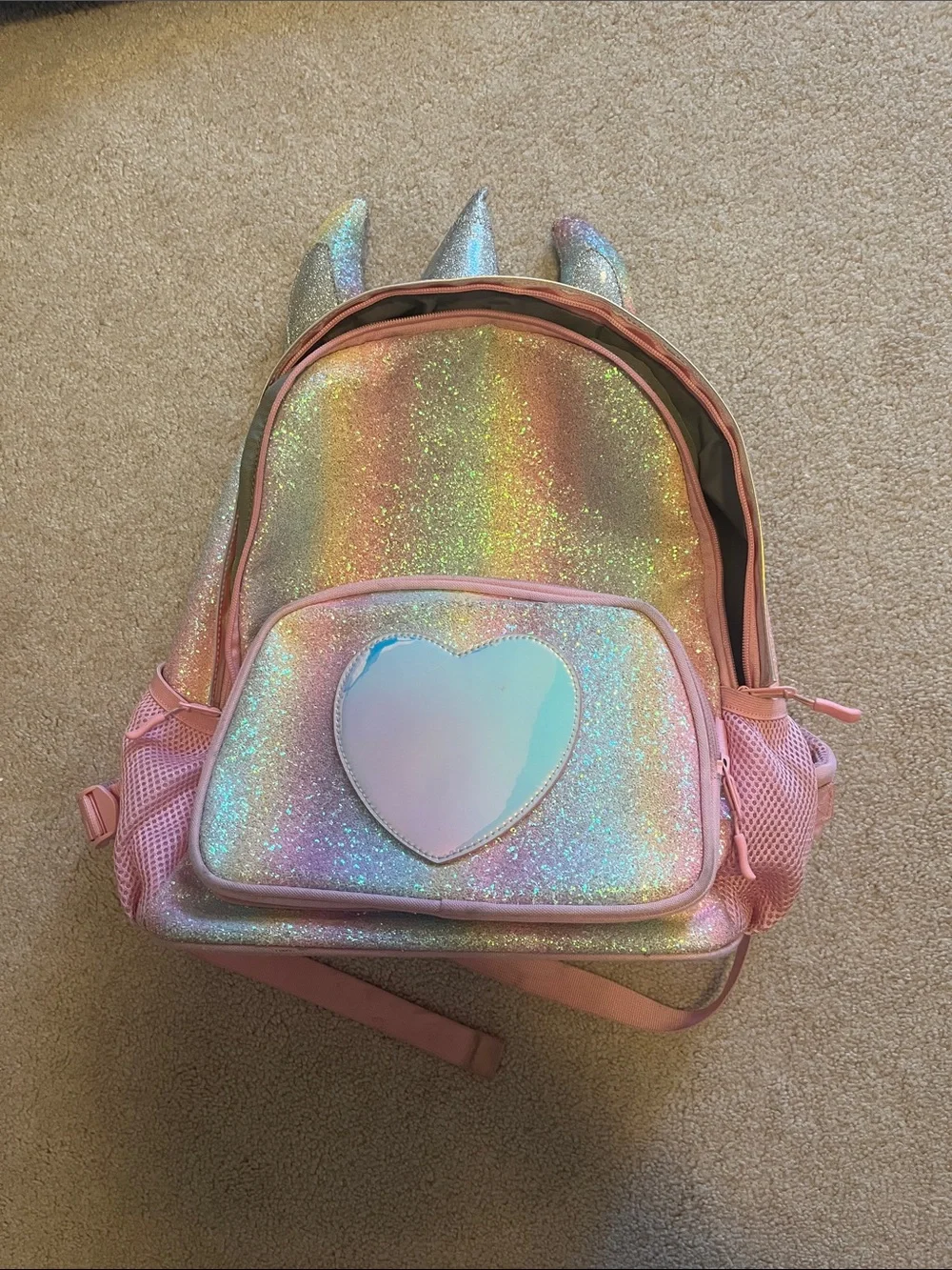 Sparkly unicorn backpack